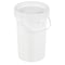 Vestil 2 Gal Trash Can Lid, White, Polyethylene, 10.2 / 11.25 W/Dia PAIL-SCR-65-W - alternate 1